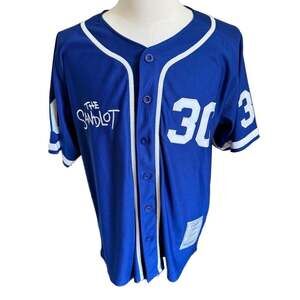 Classic Reels The Sandlot Benny “The Jet” Rodriguez 30 Baseball Jersey Size L